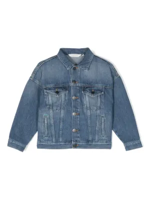 Emporio Armani Kids フーデッド デニムジャケット | ブルー | FARFETCH JP