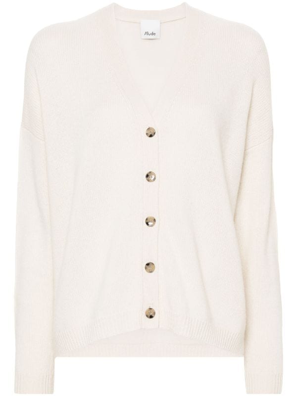 Allude fine-knit Cashmere Cardigan - Farfetch