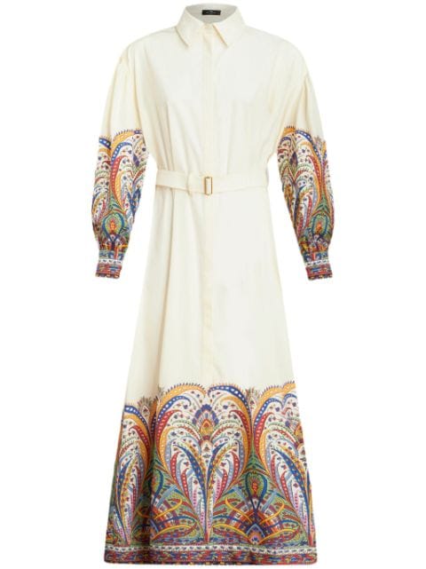 ETRO paisley-print cotton shirt dress