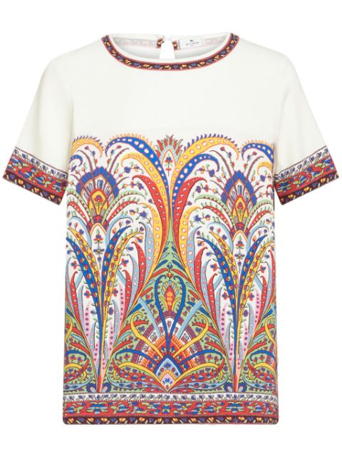 ETRO paisey-print cady T-shirt Women