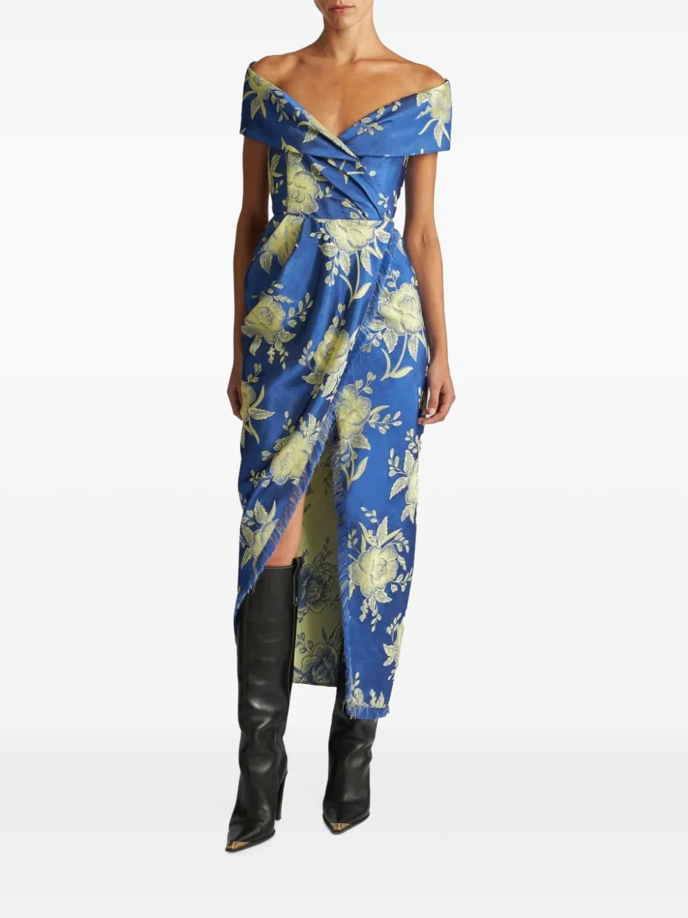 ETRO jacquard off-shoulder midi dress | Cocktail & Party Dresses | Image 2