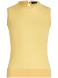 ETRO sleeveless wool top - Yellow