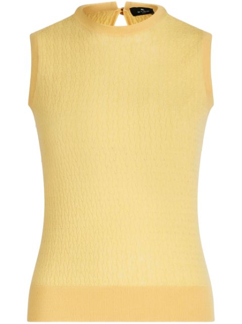 ETRO sleeveless wool top Women