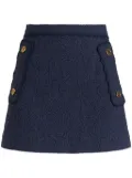 ETRO paisley-jacquard A-line miniskirt - Blue