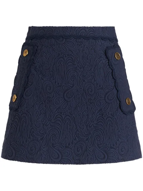 ETRO paisley-jacquard A-line miniskirt