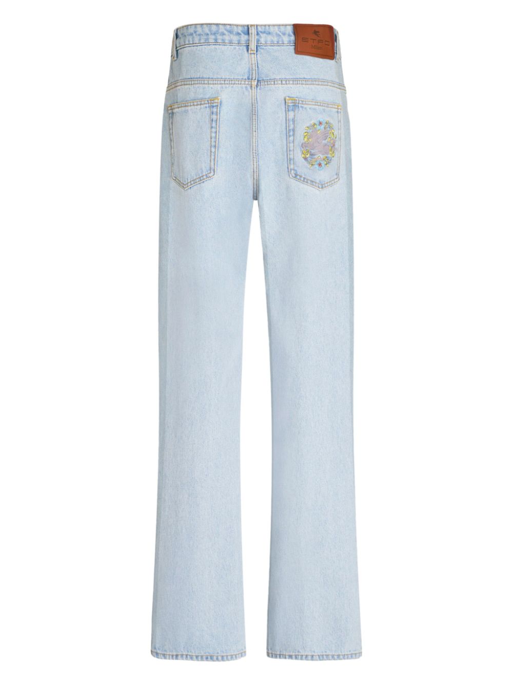 ETRO logo-embroidery straight-leg jeans Women