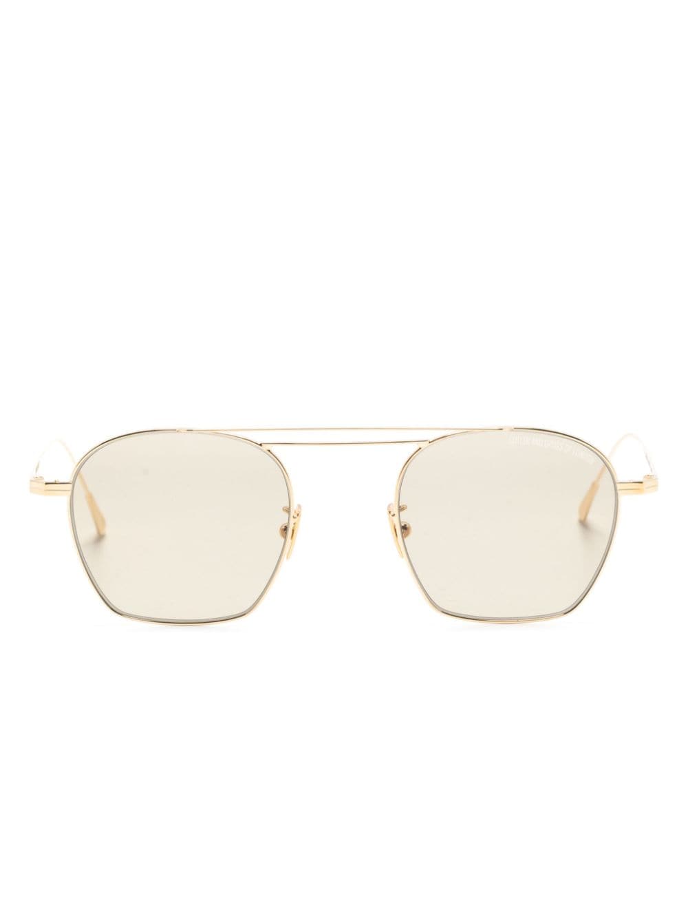Cutler And Gross 0004 Pilot-frame Sunglasses In Gold