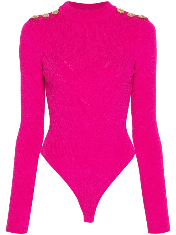 Neon pink bodysuit on sale