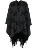 Gucci Jumbo-GG cashmere cape - Grey