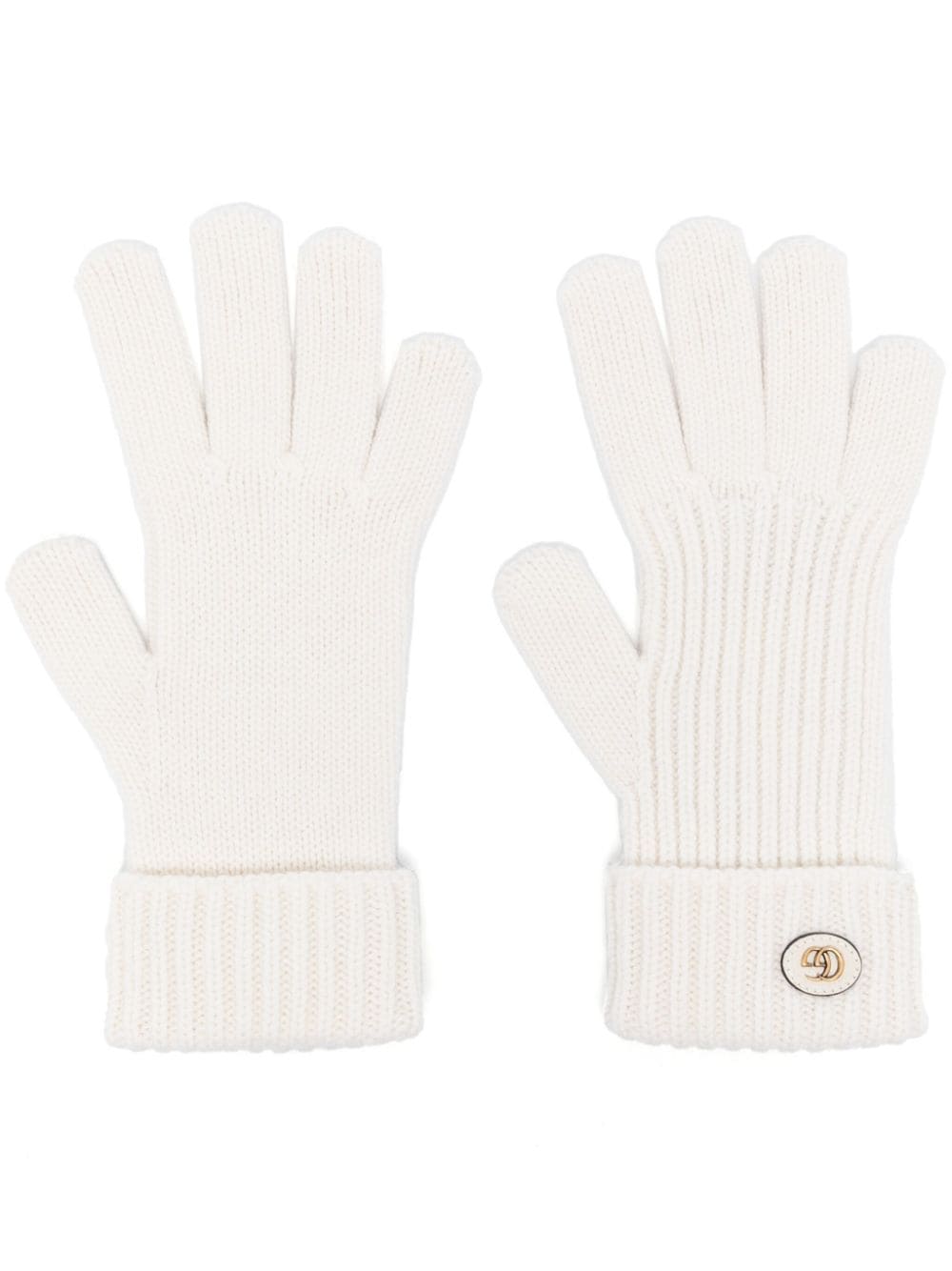 Gucci Gebreide handschoenen met GG-logo Beige