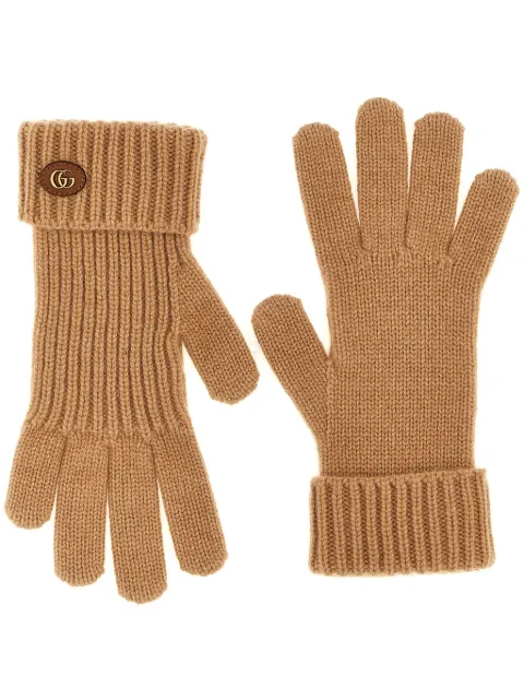 Gucci Double G knitted gloves