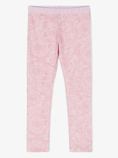 Versace Kids leggins stretch con estampado Barocco