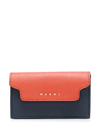 Marni カラーブロック カードケース | ブルー | FARFETCH JP