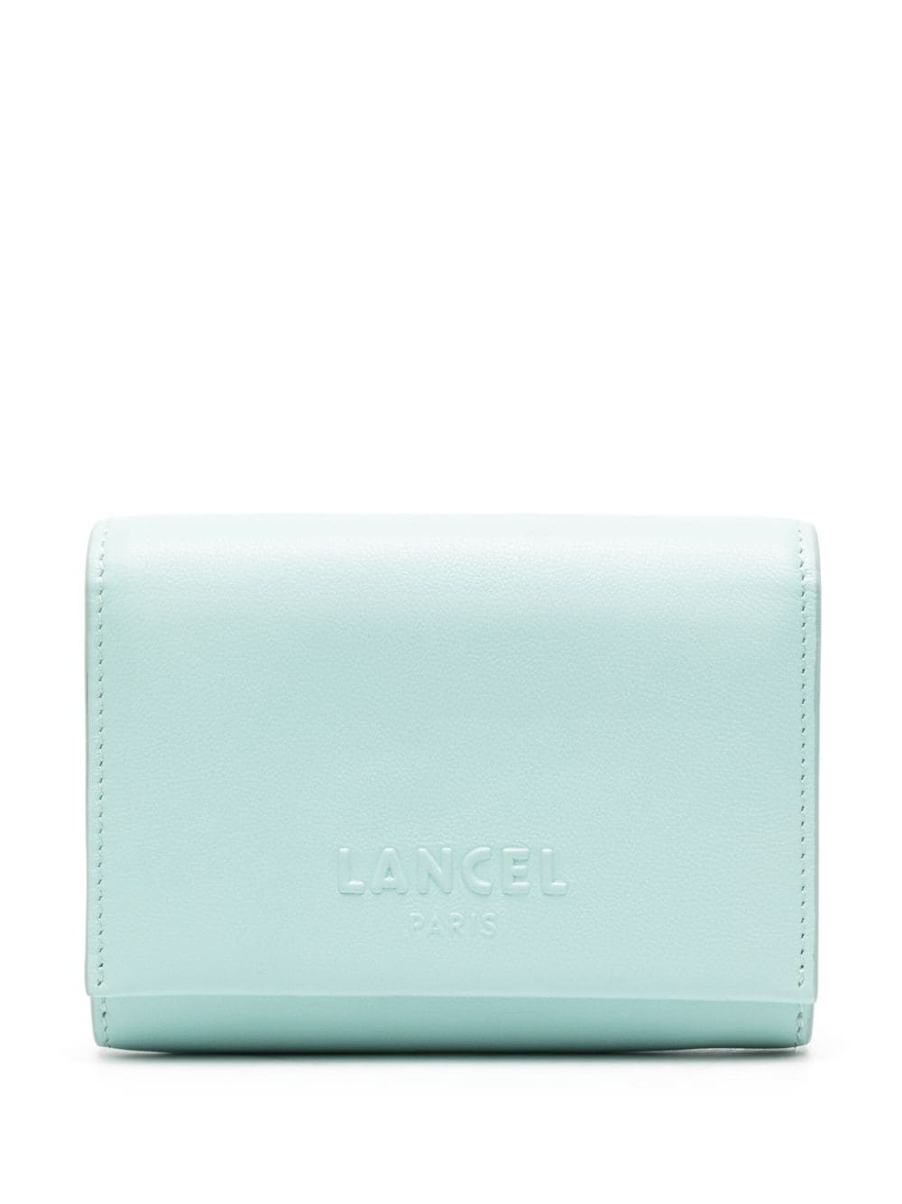 Lancel Billie Leather Flap Wallet In Blue