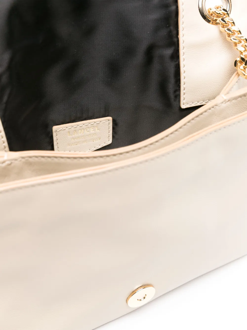 Lancel Billie kleine leren crossbodytas Beige