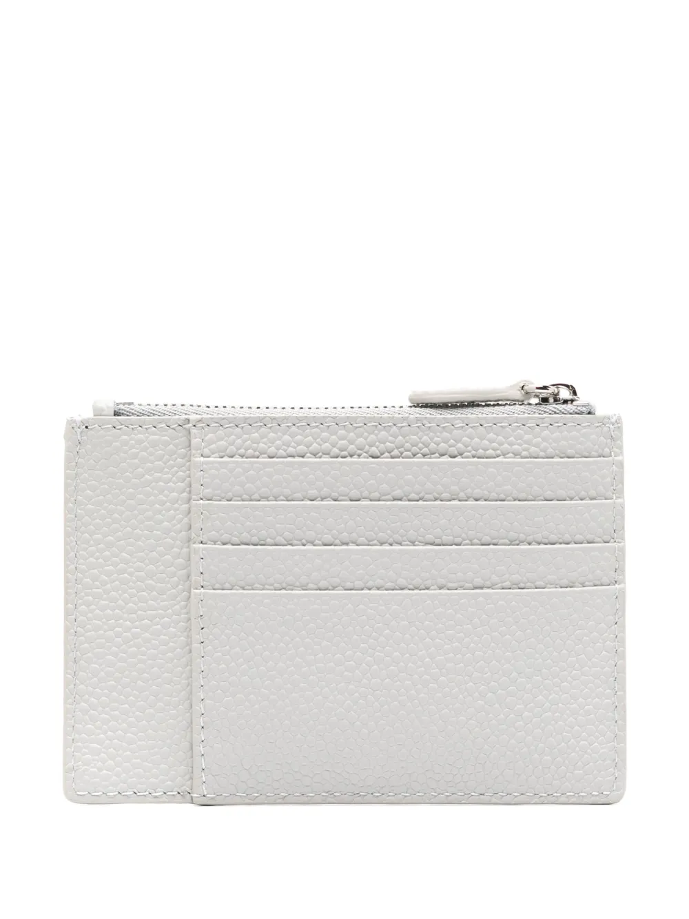 Lancel Leren pasjeshouder met logopatch Grijs