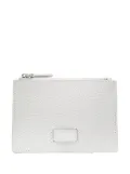 Lancel logo-patch leather cardholder - Grey