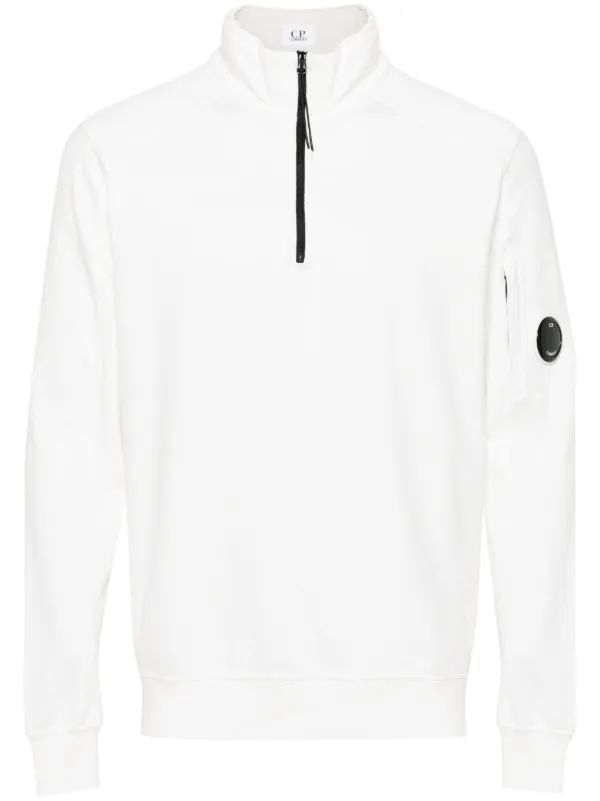 Cp company lens deals zip sweatshirt