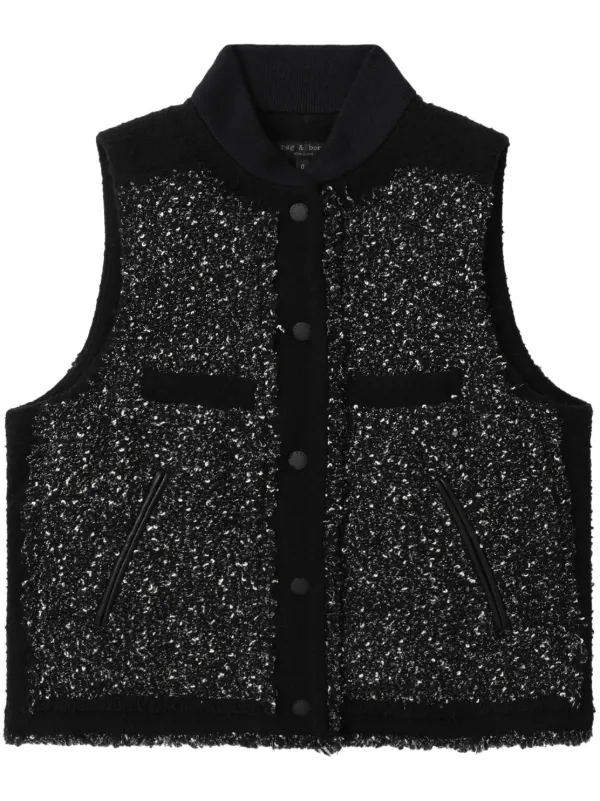 Rag & Bone Judith Tweed Vest - Farfetch