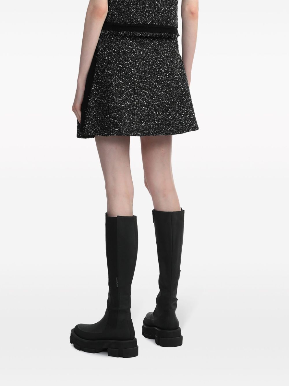 Shop Rag & Bone Elsie A-line Tweed Miniskirt In Black