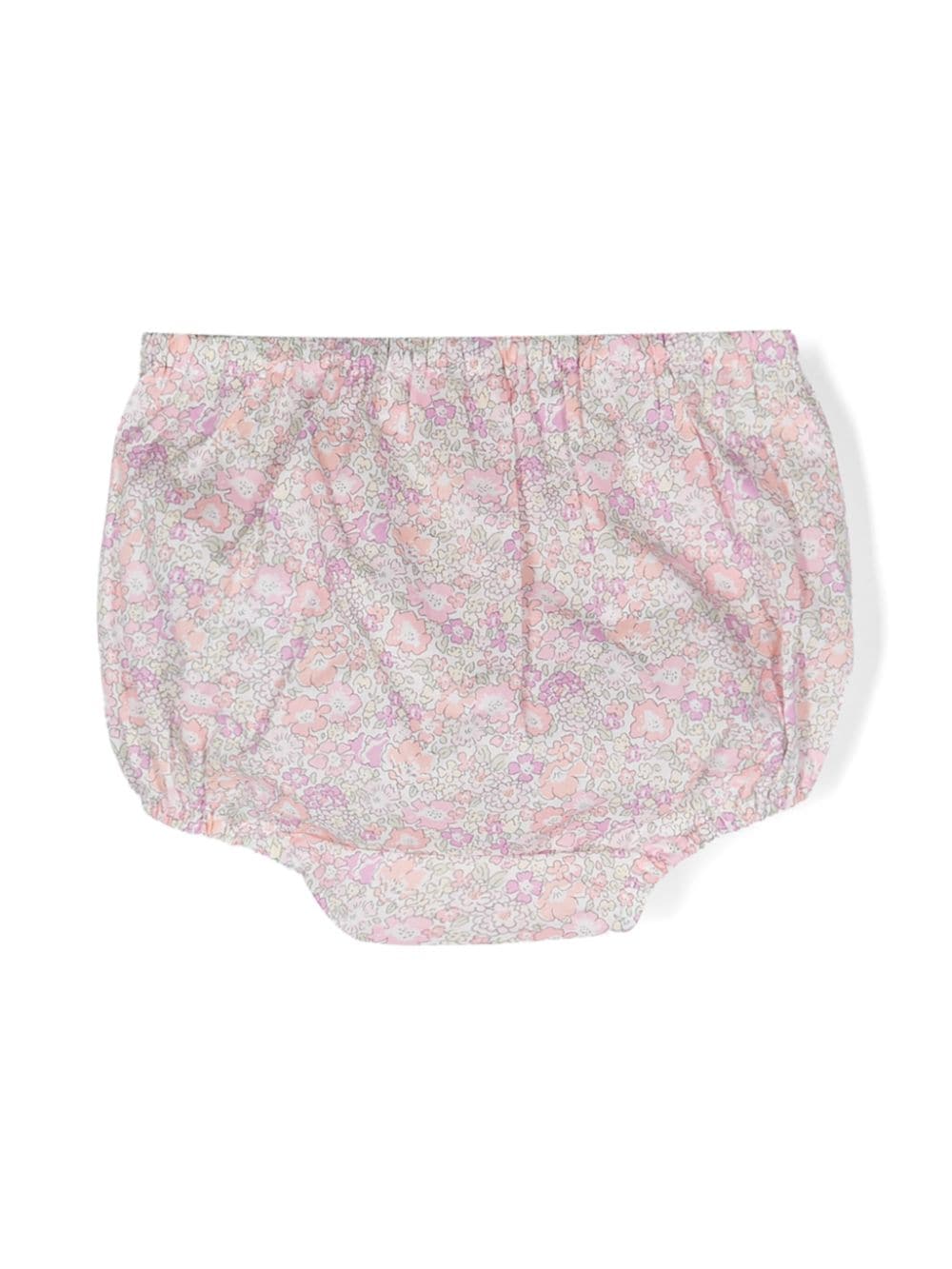 Shop Bonpoint Floral-print Cotton Bloomers In 粉色