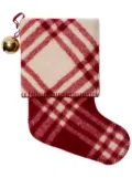 Burberry check-pattern wool stocking - Red