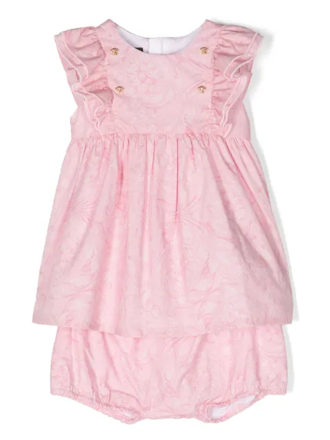 Versace Kids Medusa Barocco-print dress set