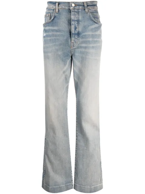 AMIRI distressed wide-leg jeans