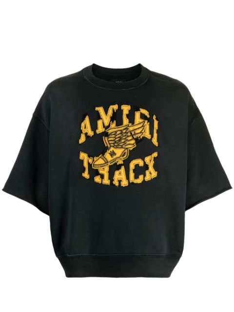 AMIRI logo-appliqué cotton sweatshirt
