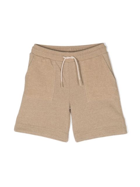 Bonpoint logo-embroidered jersey shorts