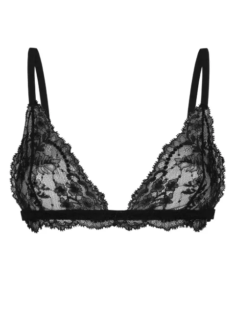 Dolce & Gabbana semi-sheer floral-lace bral