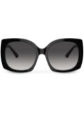 Dolce & Gabbana Eyewear DG Devotion butterfly-frame sunglasses - Black