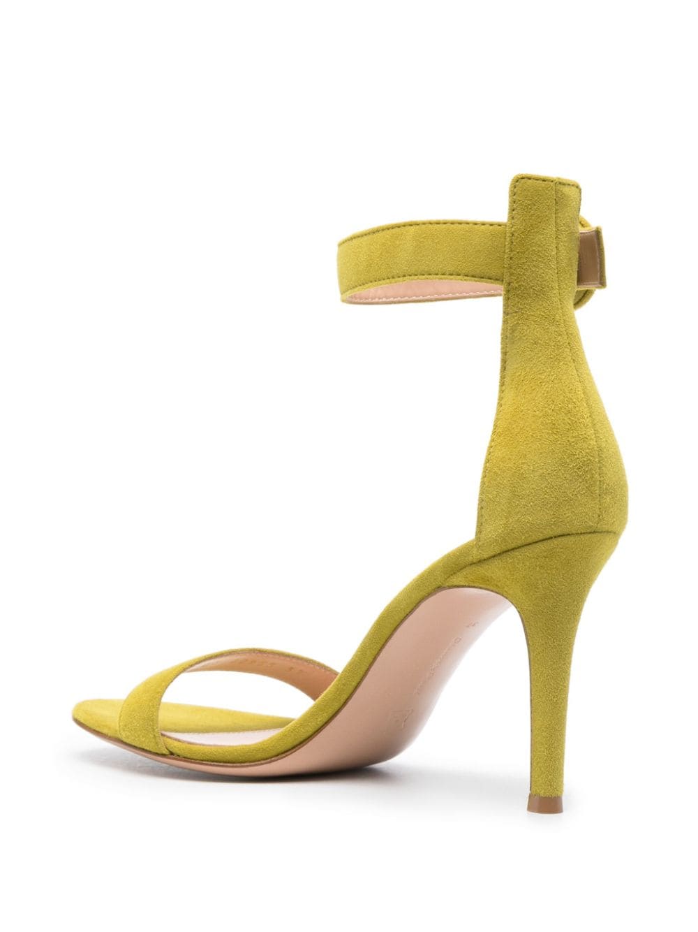 Shop Gianvito Rossi Portofino 85mm Suede Sandals In Green
