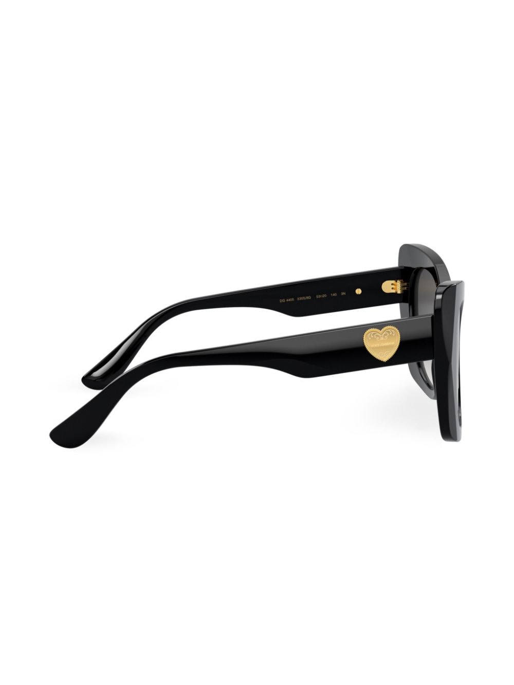 Dolce & Gabbana Eyewear DG Devotion zonnebril met vlindermontuur Zwart