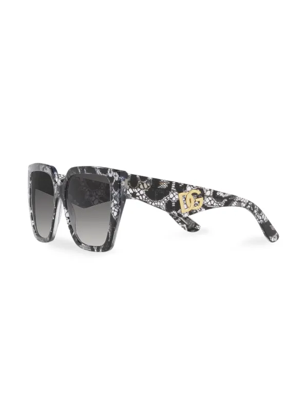 在庫処分 激安 Dolce & Gabbana Eyewear オーバーサイズ スクエアフレーム 小物