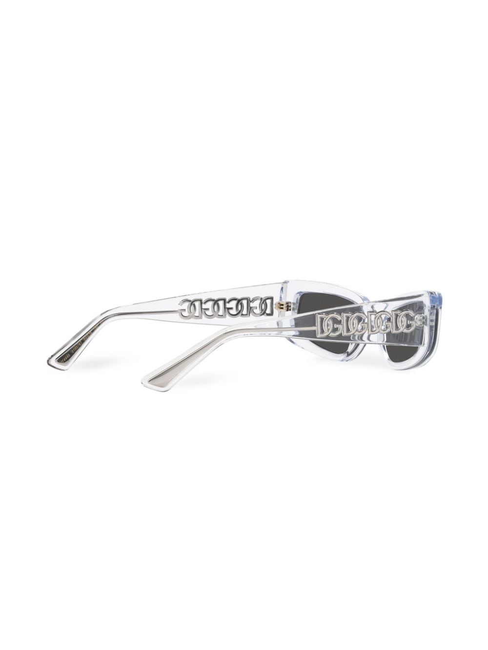 Dolce & Gabbana Eyewear Zonnebril met doorzichtig rechthoekig montuur Beige