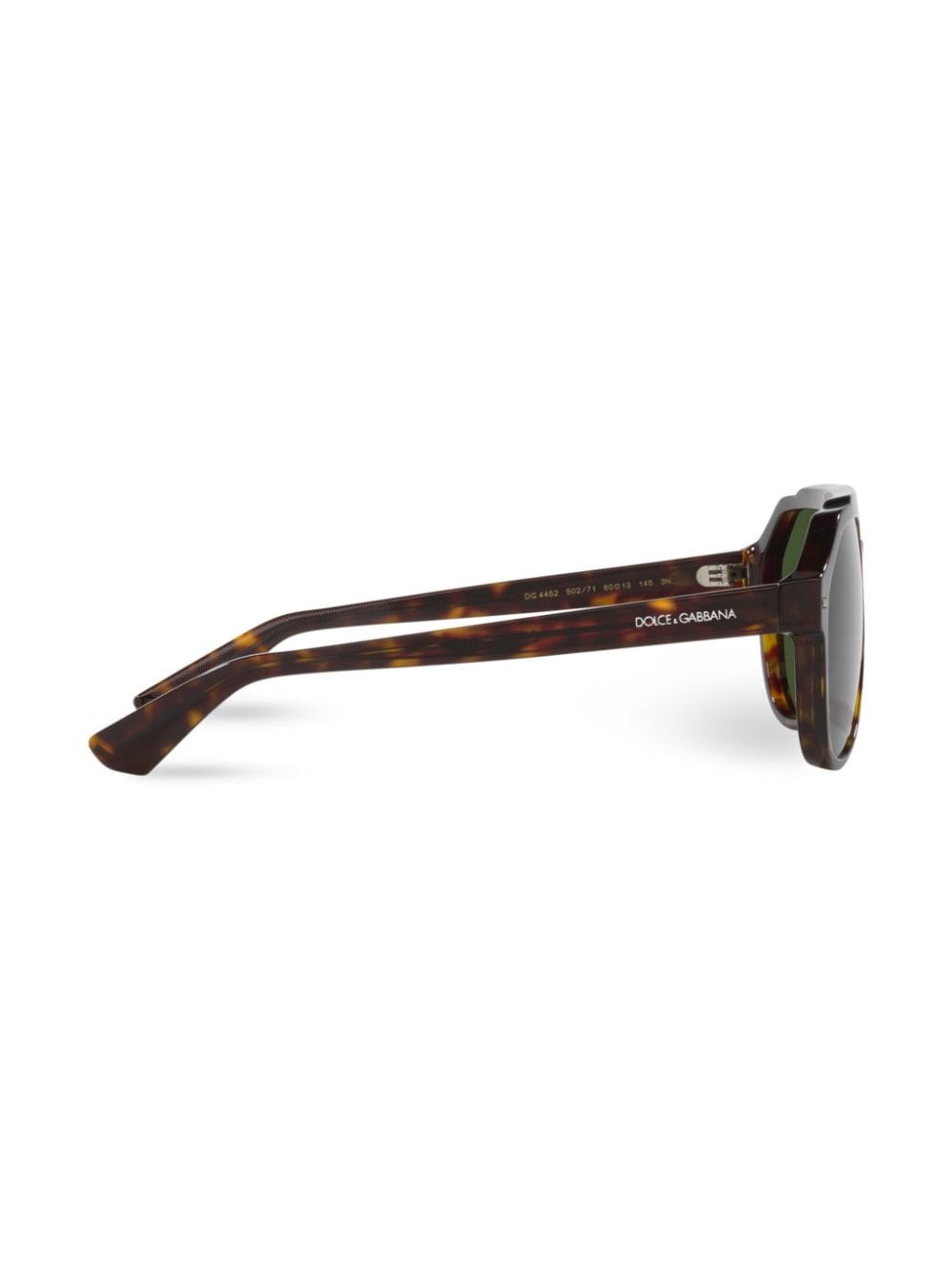 Shop Dolce & Gabbana Lusso Sartoriale Pilot-frame Sunglasses In Braun