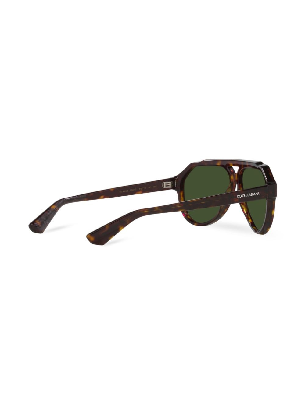 Shop Dolce & Gabbana Lusso Sartoriale Pilot-frame Sunglasses In Braun