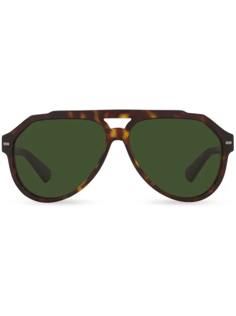 Dolce & Gabbana Eyewear Óculos de sol piloto Lusso Sartoriale