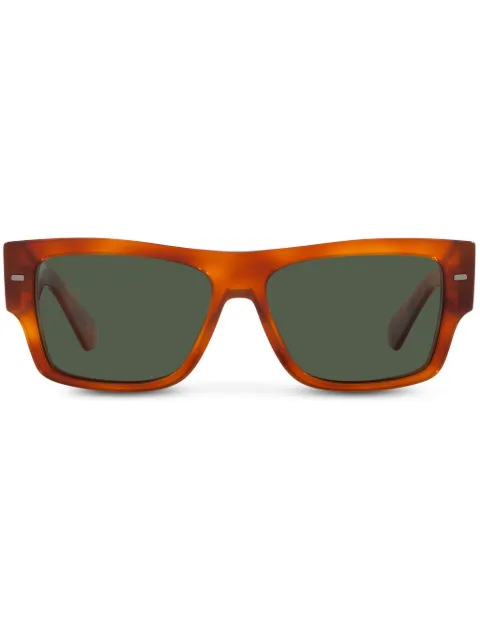 Dolce & Gabbana Eyewear tortoiseshell-effect rectangle-frame sunglasses