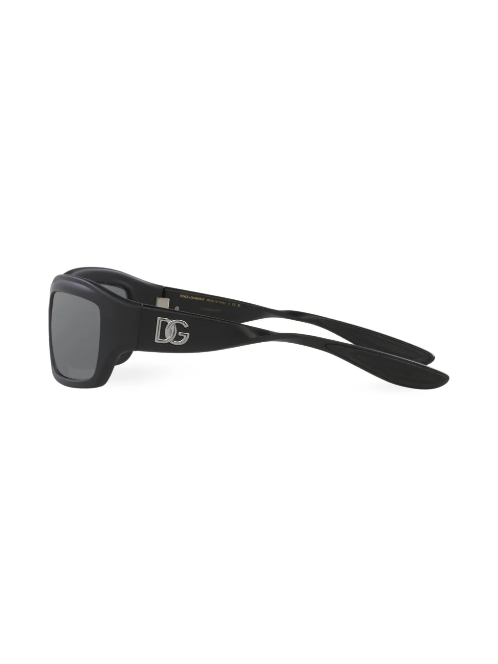 Dolce & Gabbana Eyewear DG Toy zonnebril met rechthoekig montuur Zwart