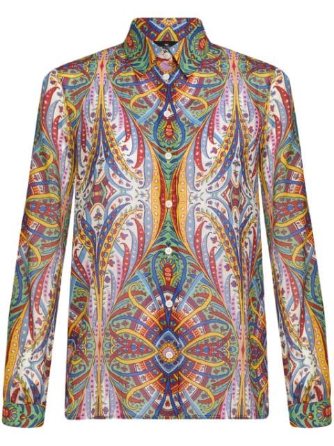 ETRO paisley-print cotton shirt