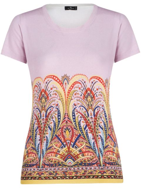 ETRO paisley-print silk-blend top Women