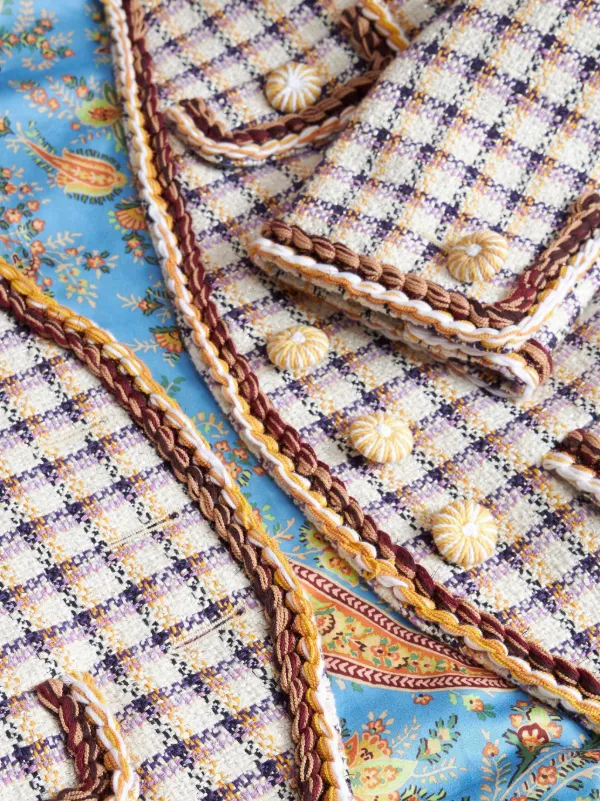 ETRO ベルベット クロップド ジャケット マルチカラー 楽天市場】ベルベット ジャケット（ブランドエトロ