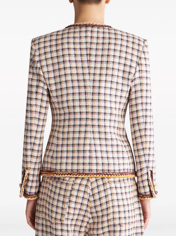 紳*ル様 ETRO エトロ パッチワーク チェック柄ジャケット 楽天市場】エトロ etro（柄チェック）（メンズファッション）の通販