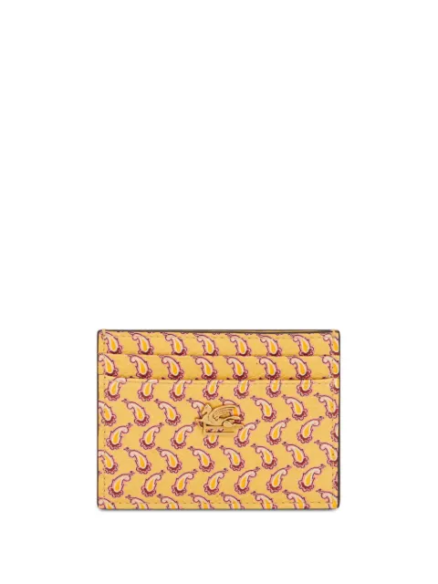 ETRO tarjetero micro con estampado de cachemira
