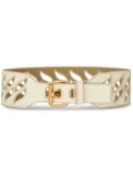 ETRO perforated cotton-canvas belt - White