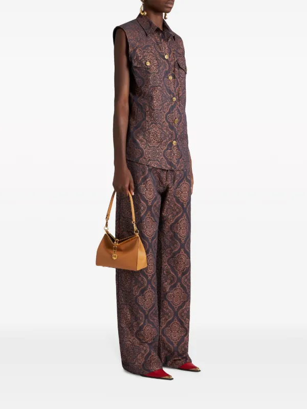 ショルダーバッグ・ポシェット ETRO Women Messenger Bags WP1A0009AA001M0019 Brown Etro Logo-Buckle Messenger Bag In Neutrals - 30% Off