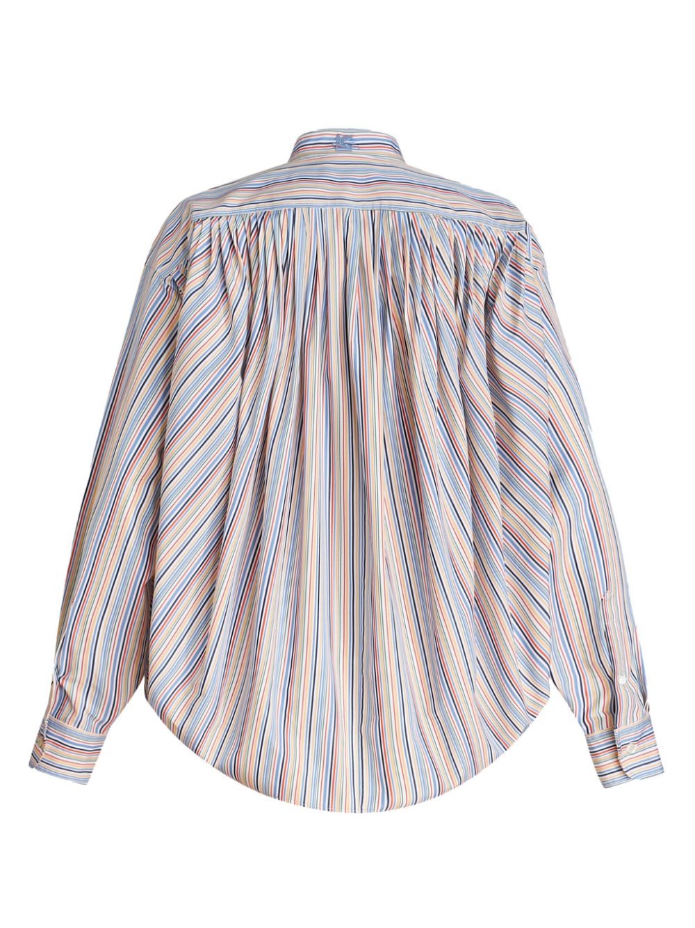 Affordable ETRO striped gathered cotton blouse Women