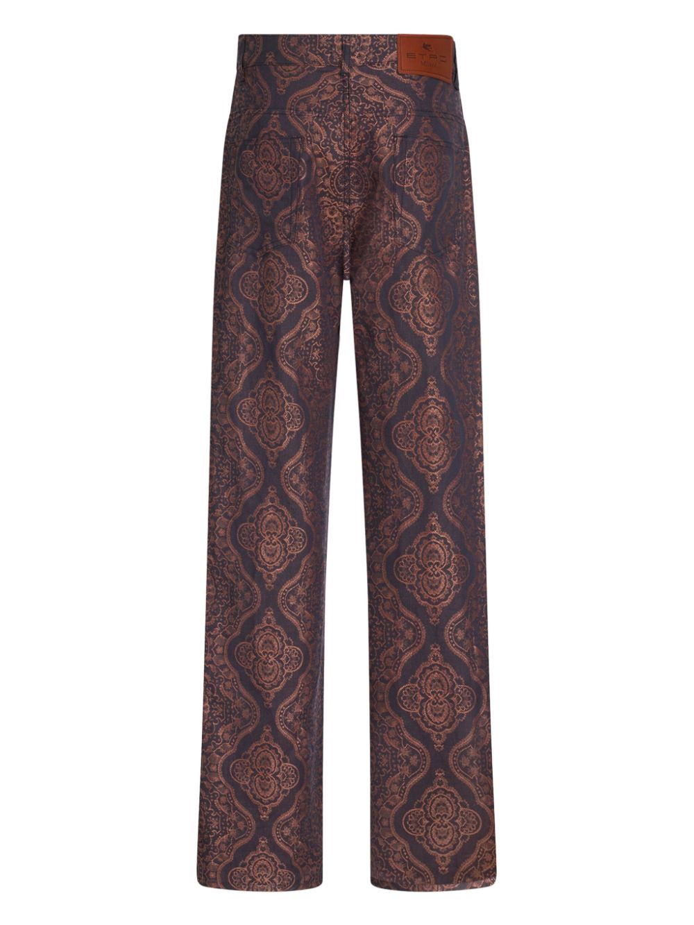 ETRO paisley-jacquard straight-leg jeans Women